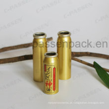 Lata de aerossol de alumínio dourado para spray de névoa de óleo à prova d&#39;água (PPC-AAC-040)